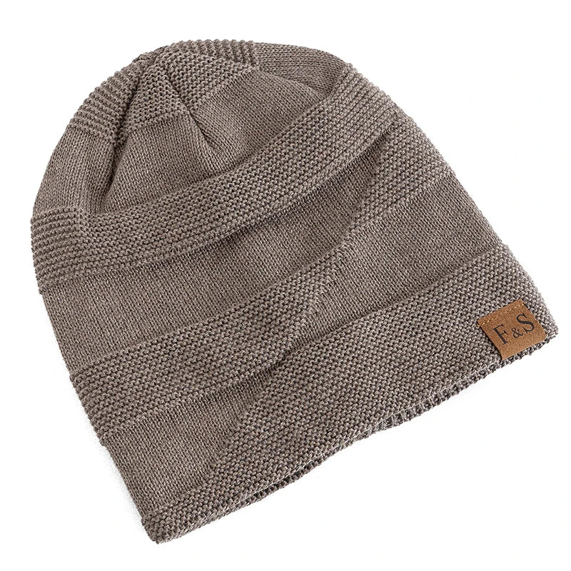 Unisex Slouchy Winter Beanie - Fur Lining