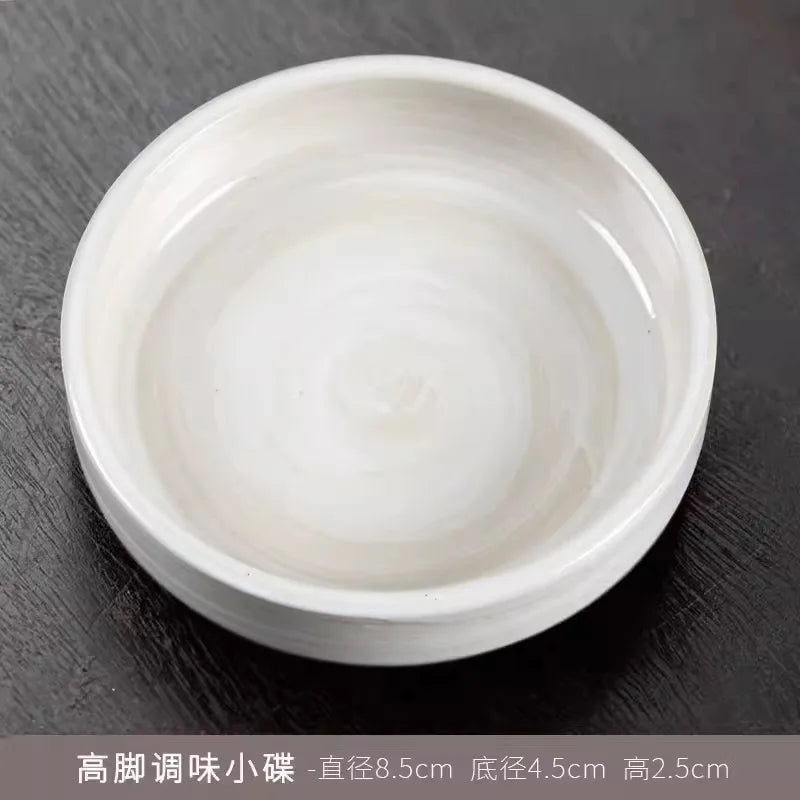 Service de table rond 12 pièces en grès