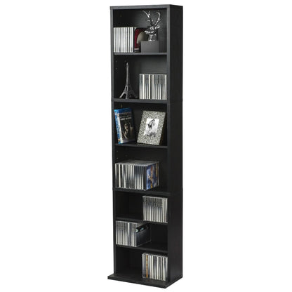 Wood Media Storage Shelf Bookcase