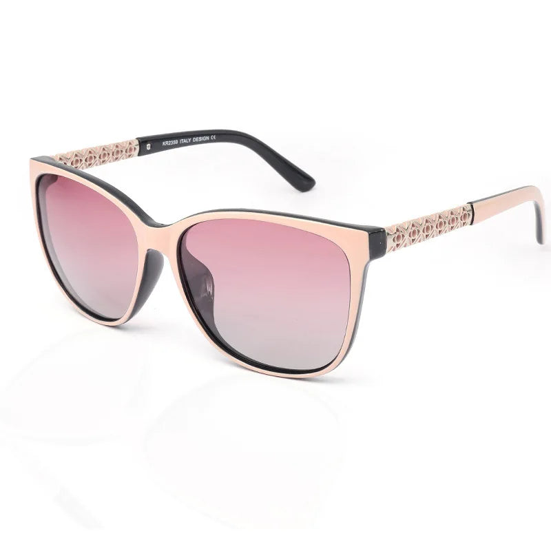 TR Memory Frame Polarisierte Sonnenbrille für Frauen UV400-Schutz Einzigartiges Design