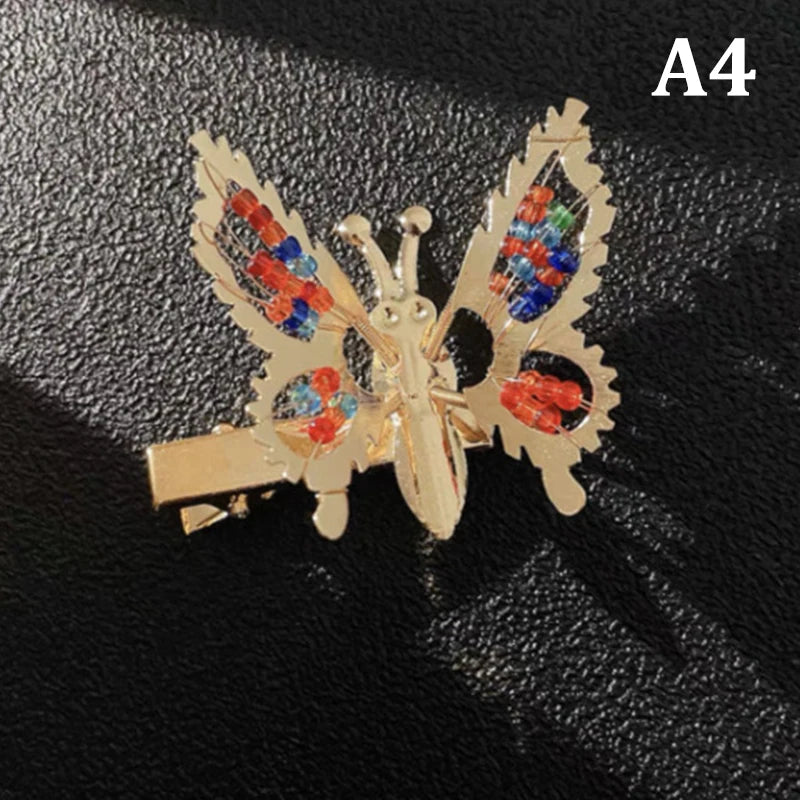 Golden Butterfly Hairpin Vintage Charm