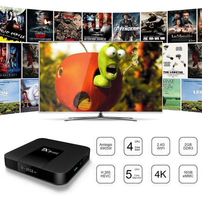 Boîtier TV d'origine TX3 Mini Android 11.0 - Allwinner H313, 4K, WiFi 2.4G