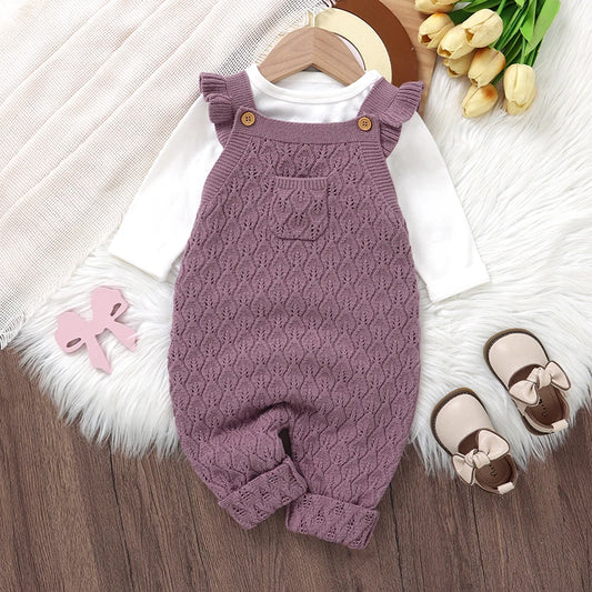 Kleinkind Baby Mädchen Herbst Winter Strampler Outfit