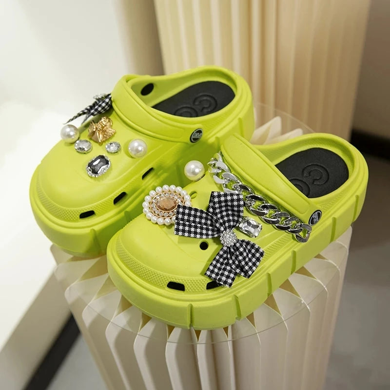 Summer tooling platform sandals cave slippers