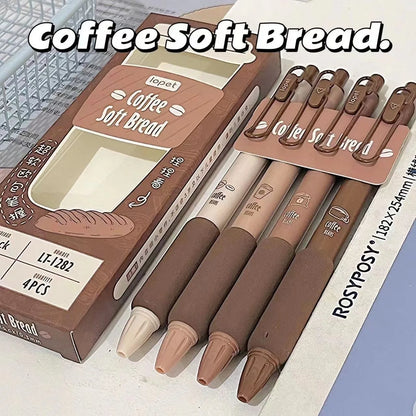 4PCS Green Series 0.5MM Gel Pens Pack