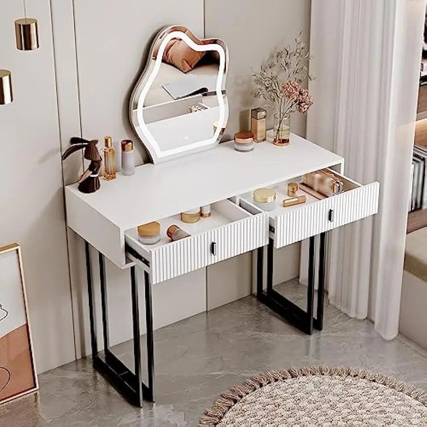 Bureau de courtoisie avec miroir à intensité variable 3 couleurs