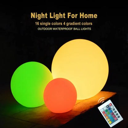 Remote Control LED Garden Ball Lights - Outdoor Decor