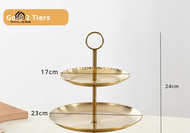 Round 2/3 Tier Wooden Cake Stand for Events