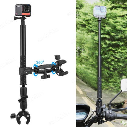 Support de guidon de montage monopode pour bâton de Selfie panoramique de moto et de vélo