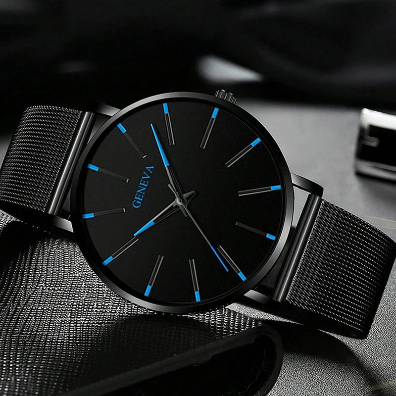 Ensemble montre et bracelet à quartz minimaliste