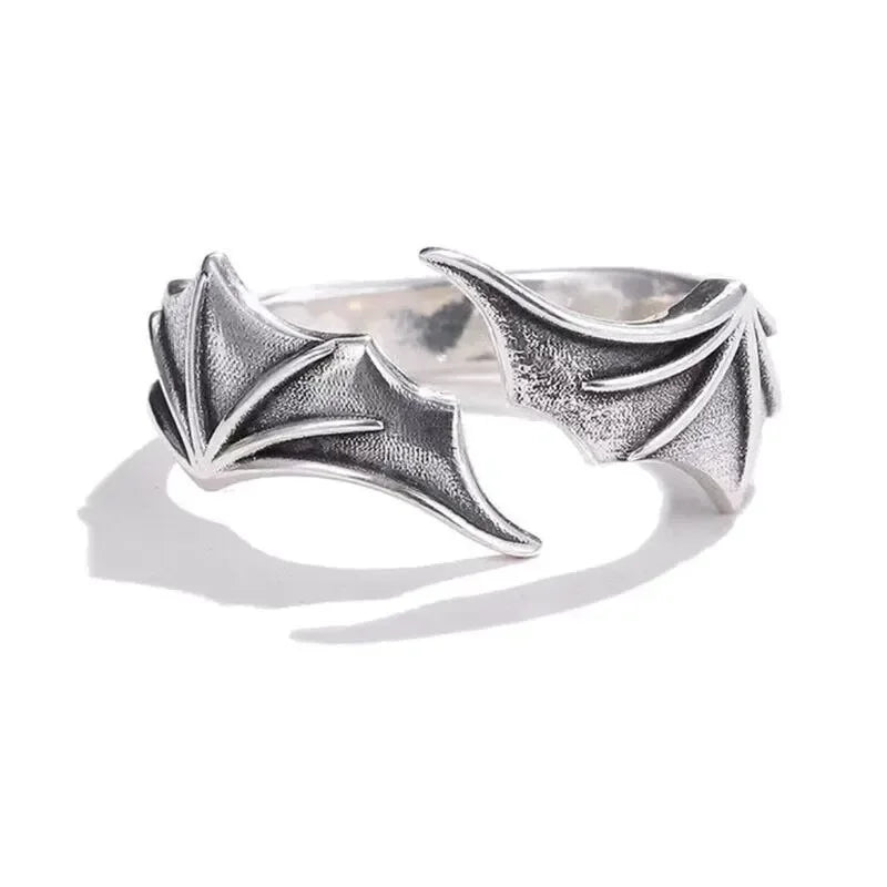 Huitan Angel Wing & Demon Eye Adjustable Couples Rings