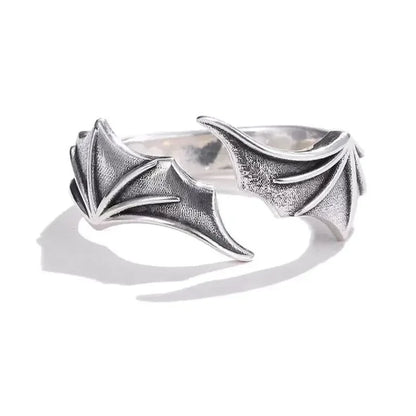 Huitan Angel Wing & Demon Eye Adjustable Couples Rings