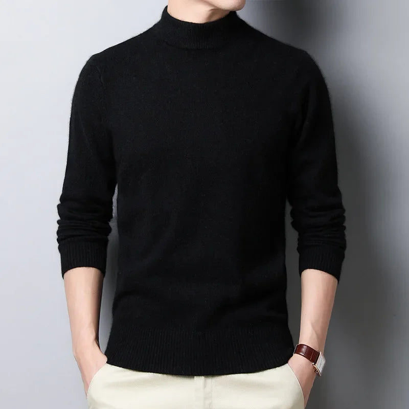 Men's Knitted Turtleneck Sweater