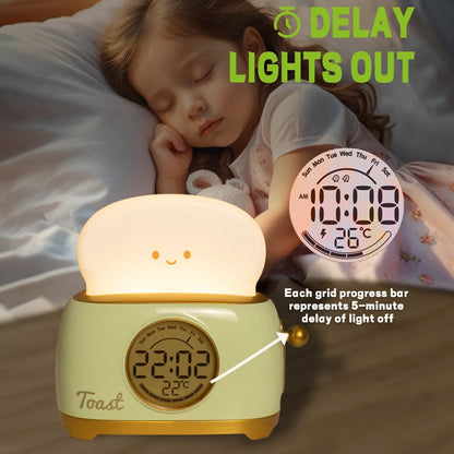 Children's LED Night Light Digital Alarm Clock