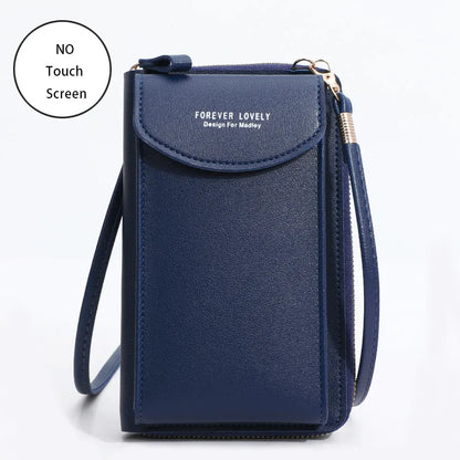 Women's Touch Screen Cell Phone Purse - Shoulder Handbag