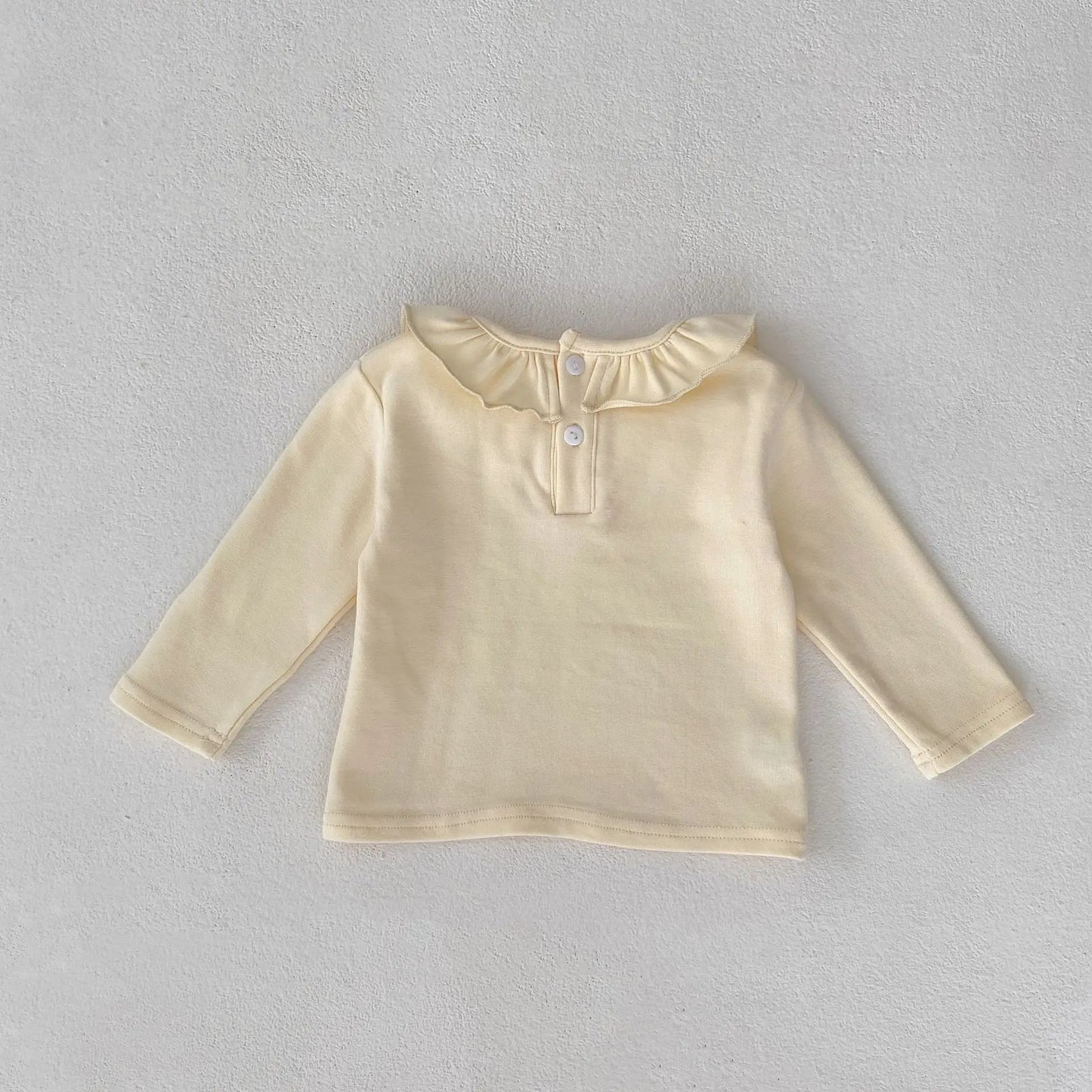 Baby Girls Buttoned T-Shirt for Winter