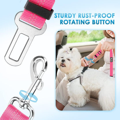 3in1 Dog Car Seat Belt & Restraint