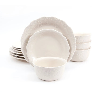 Cowgirl Lace 12-Piece Dinnerware Set