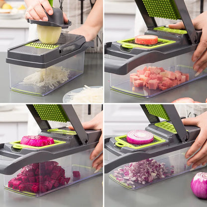 14/16-in-1 Multifunctional Vegetable Chopper and Slicer