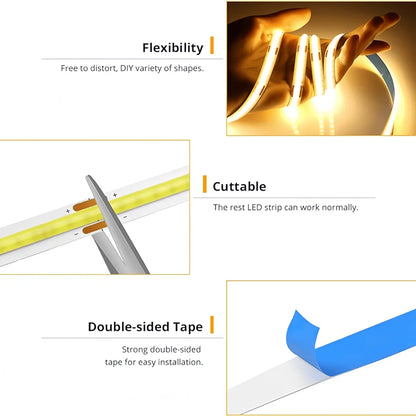 5V USB LED COB Touch Dimmer Lichtleiste - Flexibles Diodenband