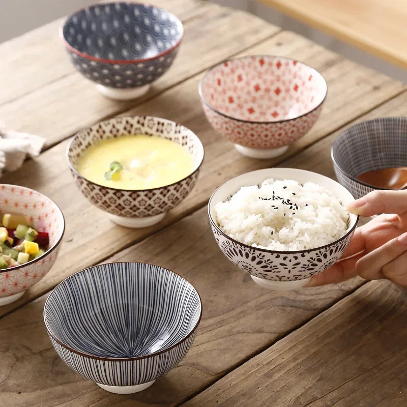 Colorful Japanese Ramen Bowl Set