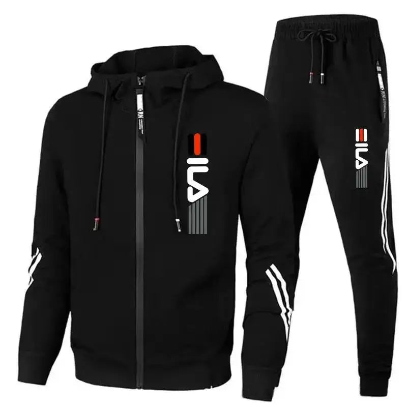 Herren-Trainingsanzug mit Reißverschluss, Hoodies und Jogginghosen