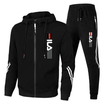 Herren-Trainingsanzug mit Reißverschluss, Hoodies und Jogginghosen