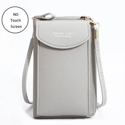 Women's Touch Screen Cell Phone Purse - Shoulder Handbag