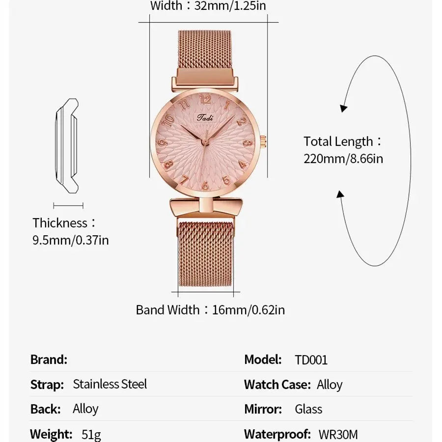 Rose Gold Women's Bracelet Watches