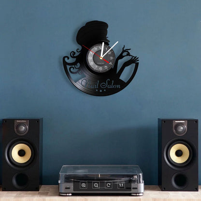 Retro Vinyl Record Wall Clock