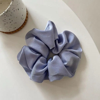 Handmade Multicolor Silk Scrunchie - Elastic Hair Tie