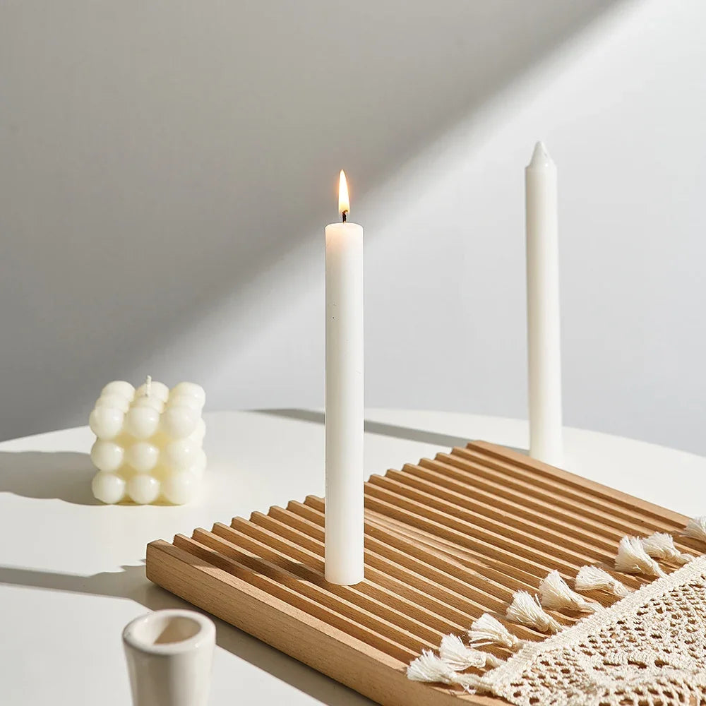 Classical Long Spiral Pillar Candles - Low Temperature