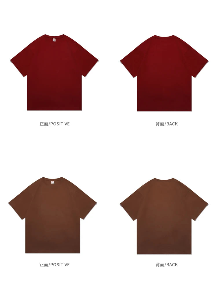 Men's Oversized Short Seleve Y2K Casual Cotton Tees