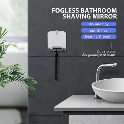 Fogless Shower Mirror & Grooming Essentials Set