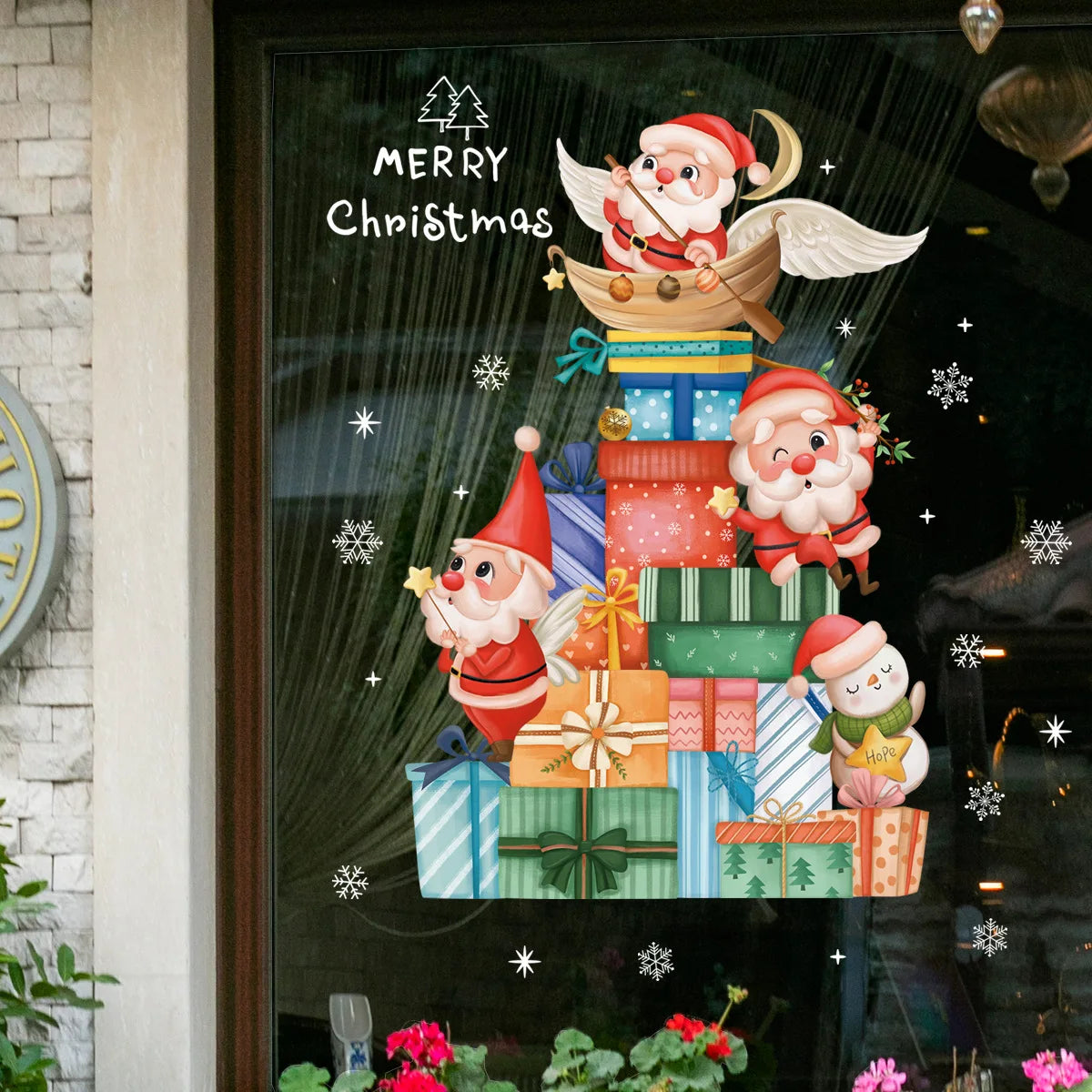 DIY Christmas Window Stickers for Festive Home Decor