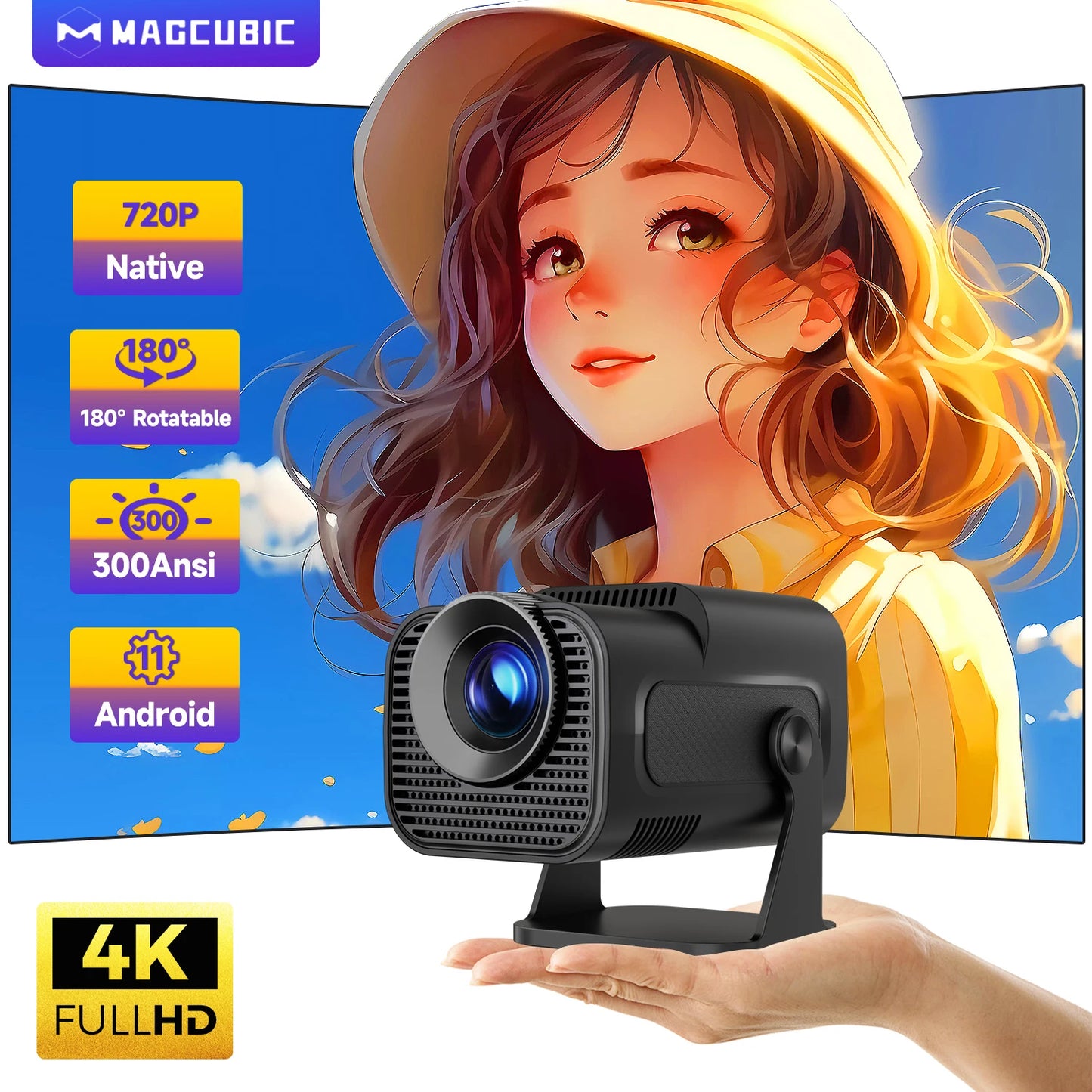 HY320 Mini 720P Projector