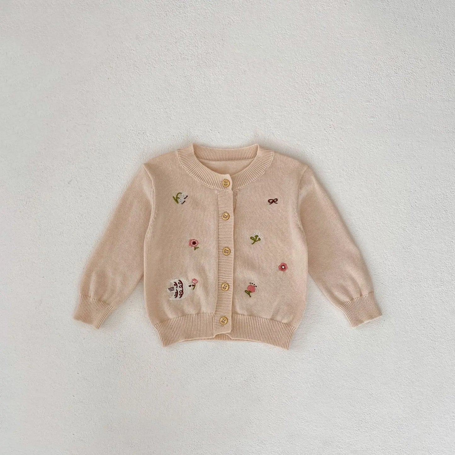 Cardigan douillet en tricot d'automne pour bébé fille