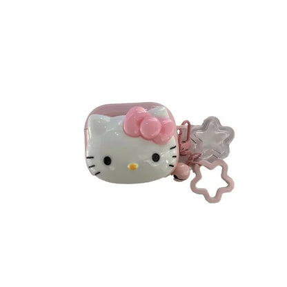 Étui pour AirPods en TPU Hello Kitty Candy - Porte-clés 