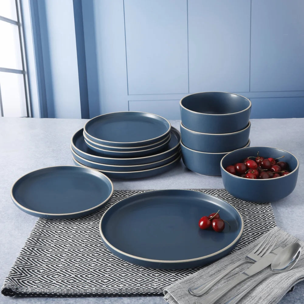 Cobalt Dinnerware Set 12-Piece