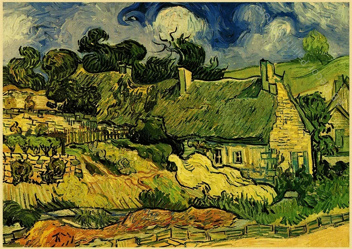 Impression sur toile sans cadre La nuit étoilée de Van Gogh