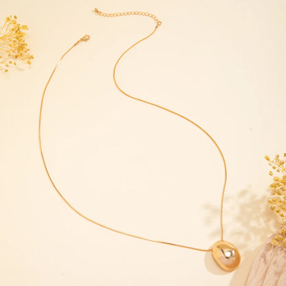 Women Long Chain Ball Pendant Necklace