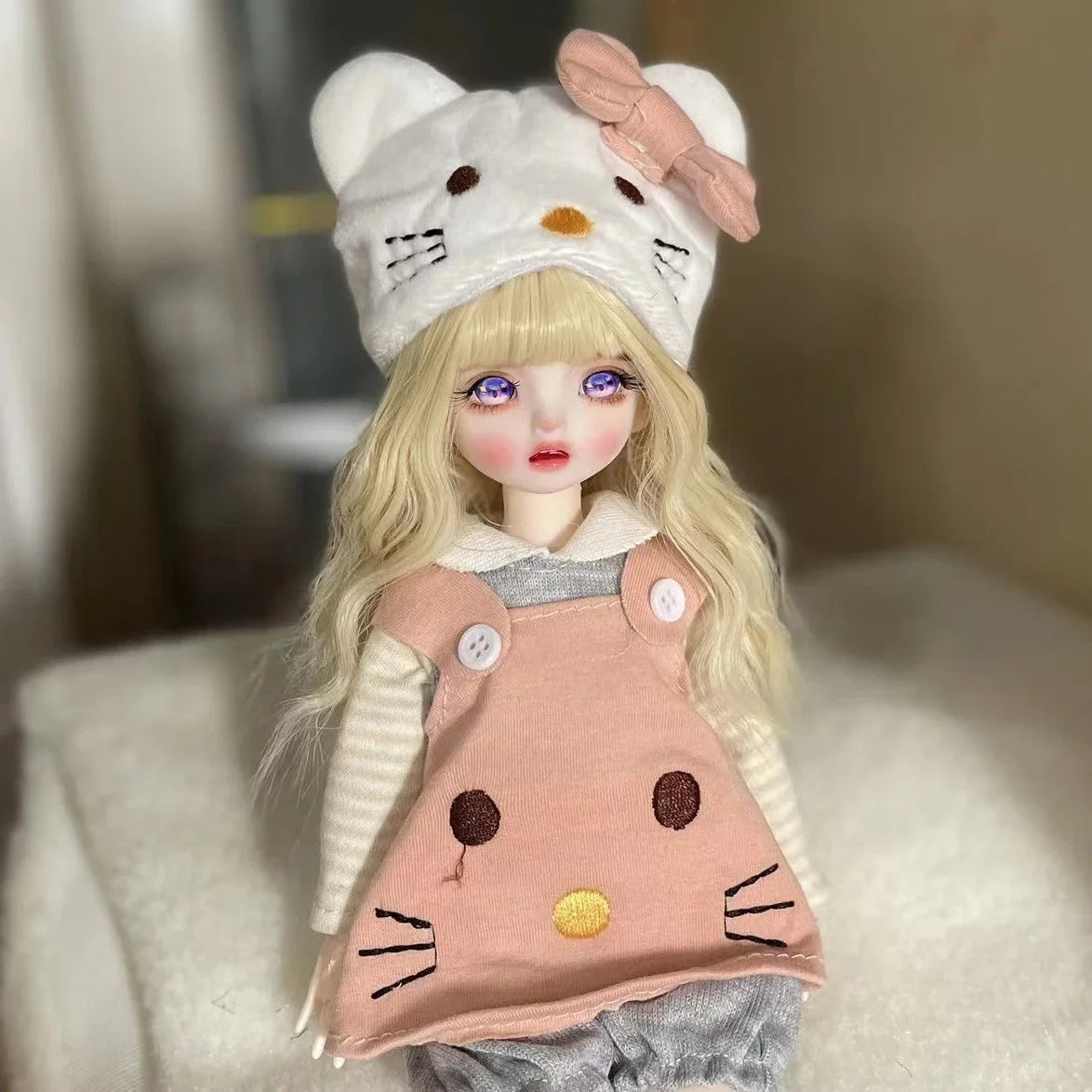 Poupée BJD 30 cm 1/6, ensemble complet avec 3 paires d'yeux – Jouet tendance et mignon pour filles
