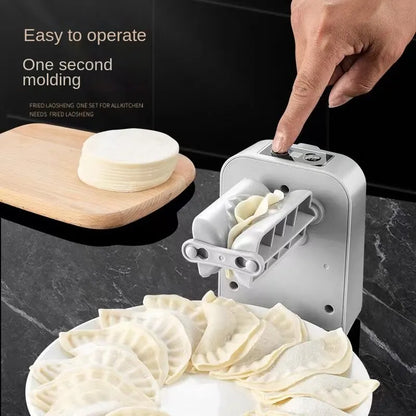 Electric Dumpling Maker with Spoon and Brush