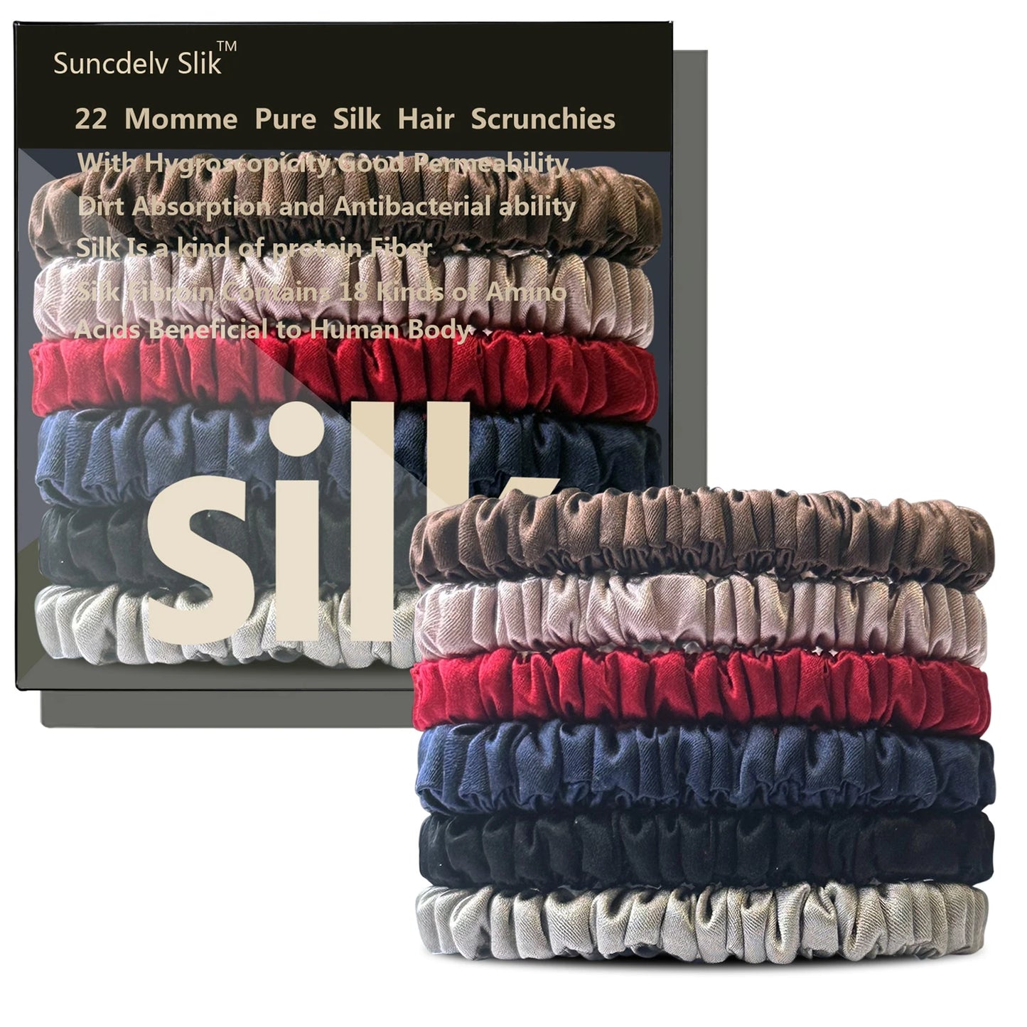 Anti-Slip Hair Bands Hair Ties Silk Scrunchies