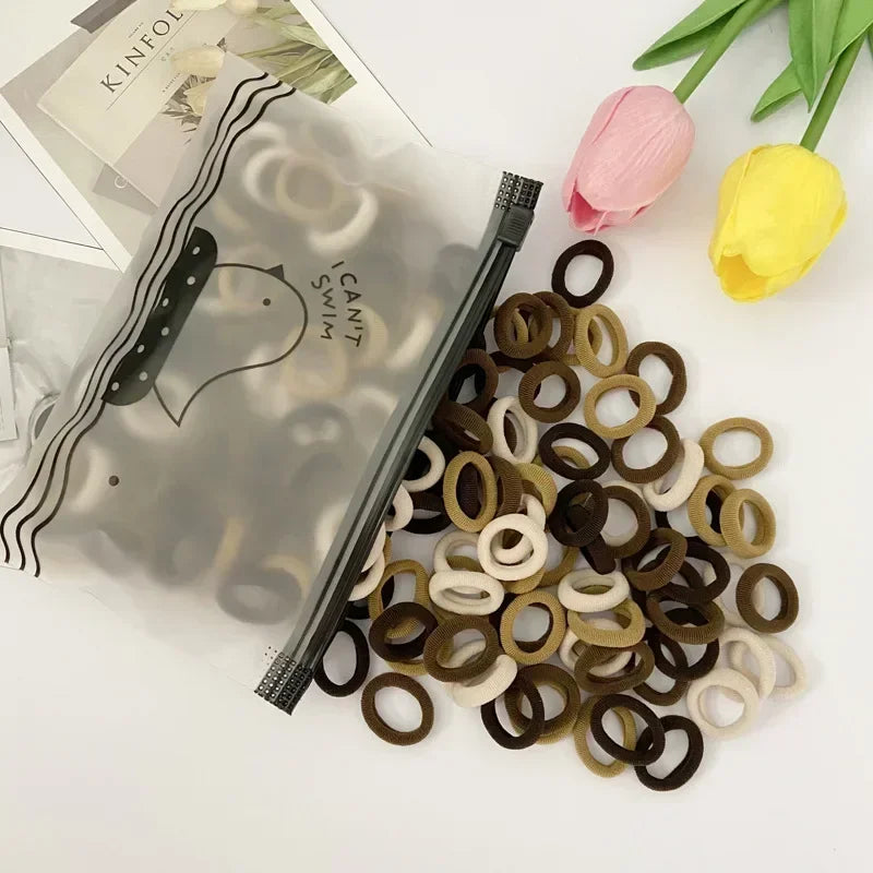 20/50 Stück elastische Haarbänder für Kinder – buntes Haargummi. 