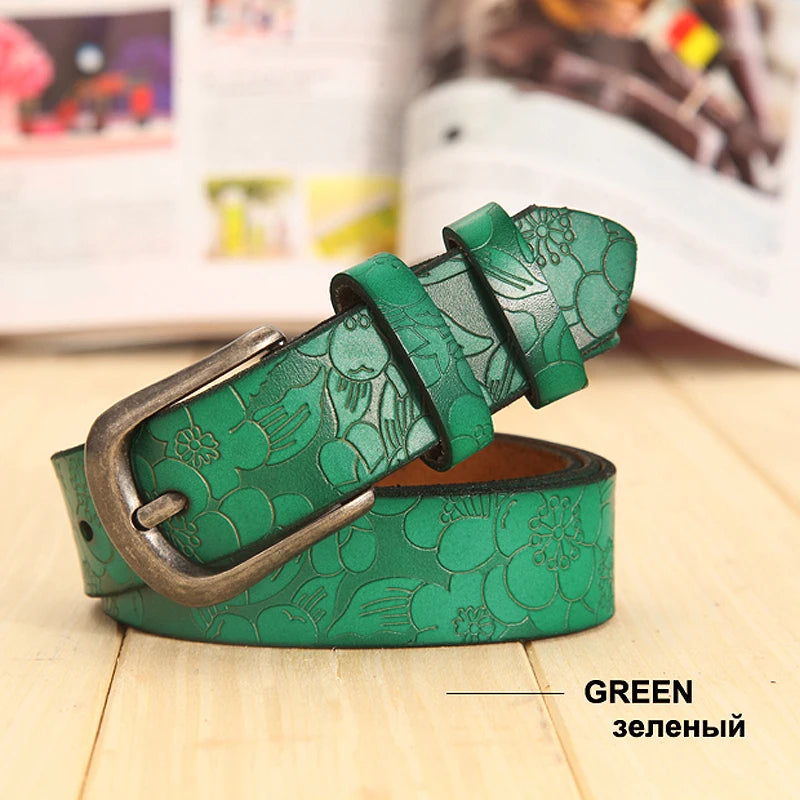 Ceinture pour hommes en cuir de luxe avec boucle ardillon