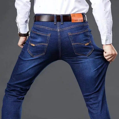 Men's Summer Blue Jeans Casual Work Pants