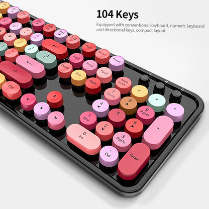 Combo clavier et souris sans fil couleur bonbon