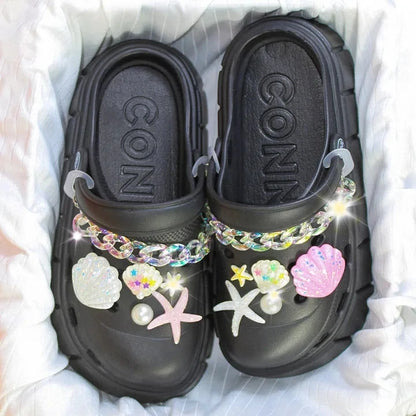 Summer tooling platform sandals cave slippers