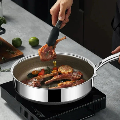 Ensemble combiné de batterie de cuisine en acier inoxydable